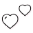 Icon of two hearts